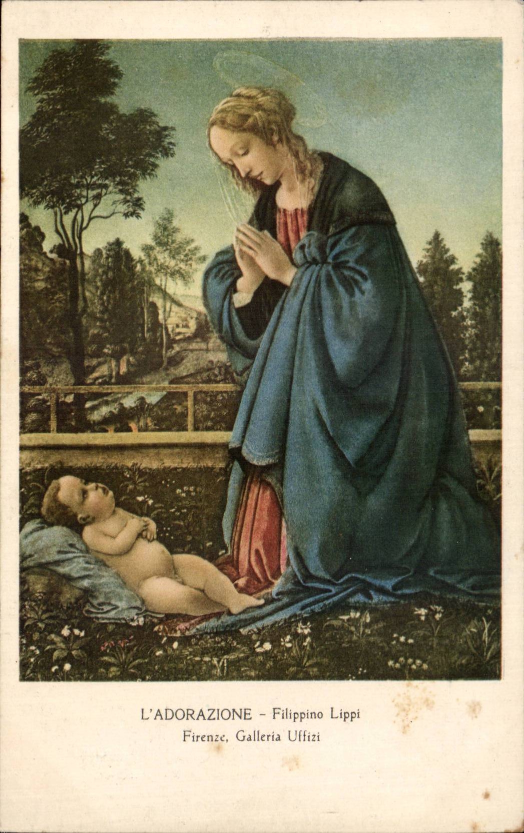 L'ADORAZIONE – Filippino Lippi – Firenze, Galleria Uffizi