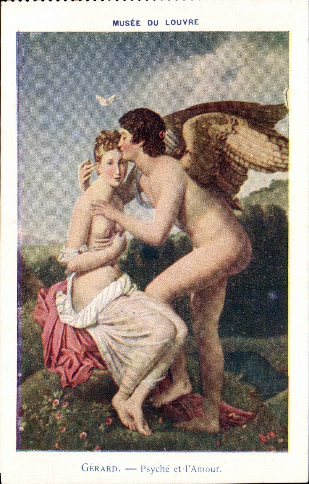 CPA Paris Musee du Louvre Gerard Psyche et l'amour