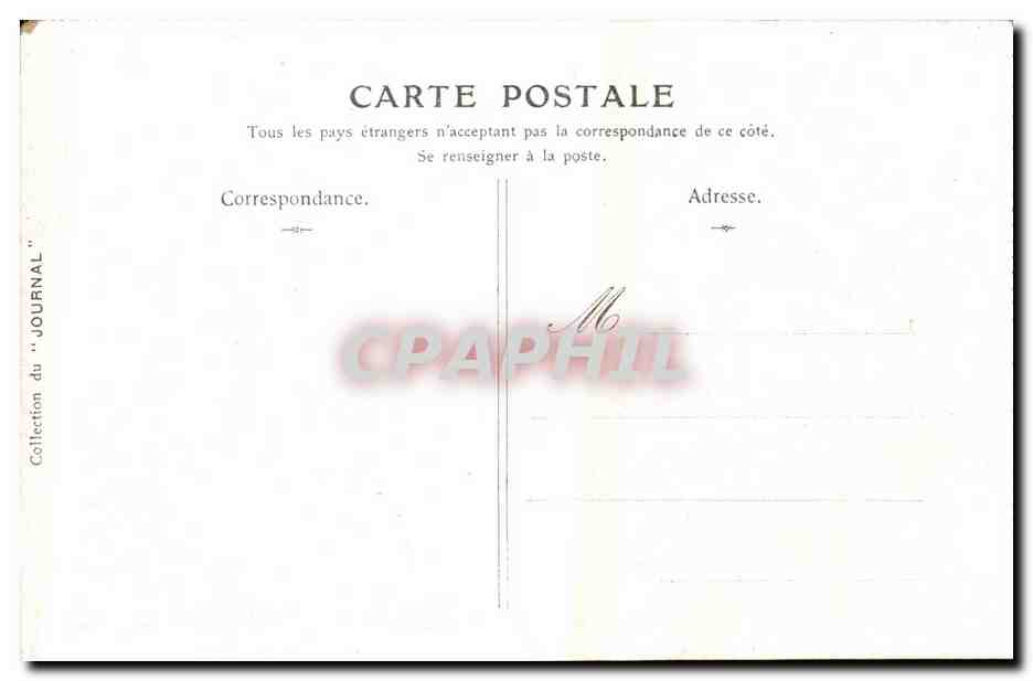 CPA Paris Musee du Louvre Van Ostade Canal gele en Hollande  — Rückseite