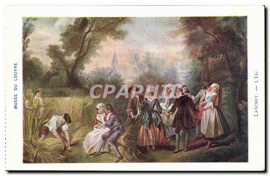 CPA Paris Musee du Louvre Lancret l'ete