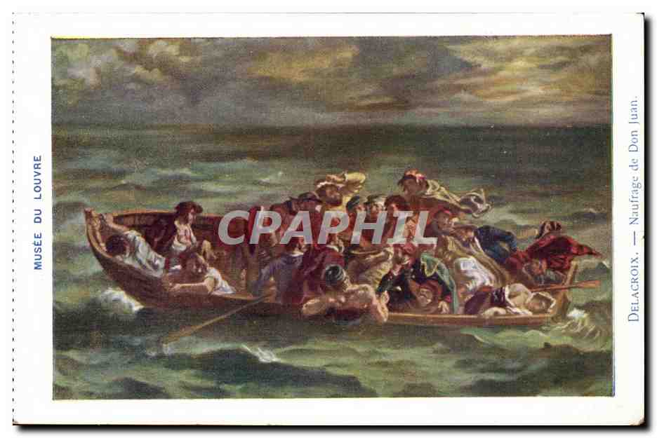 CPA Paris Musee du Louvre Delacroix Naufrage de Don Juan