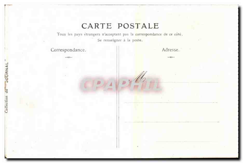 CPA Paris Musee du Louvre Delacroix Naufrage de Don Juan — Rückseite