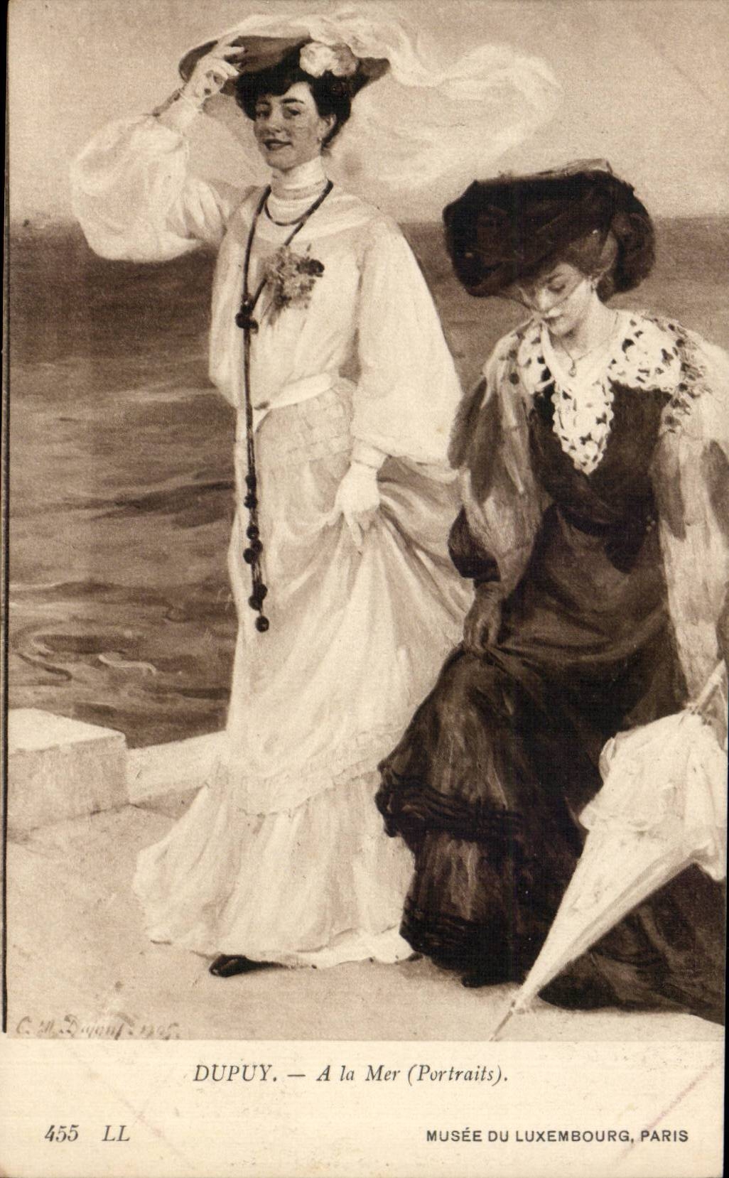 CPA Paris Musee du Luxembourg Dupuy a la mer Portraits 