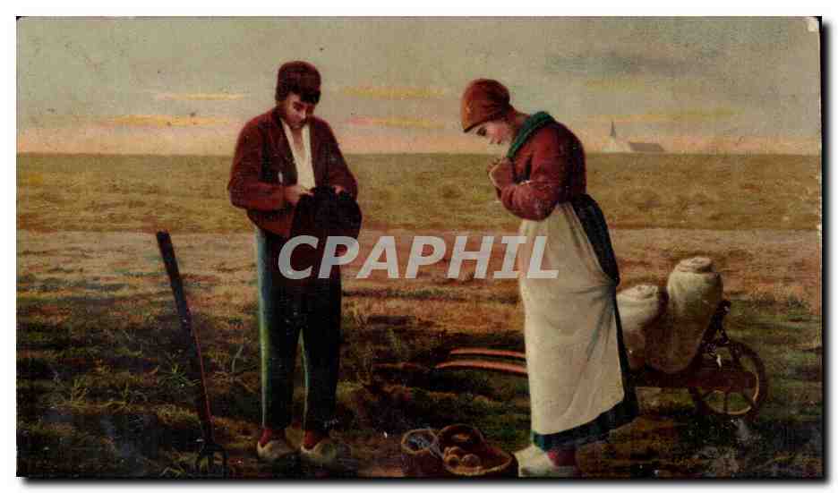 CPA Paris L'angelus Millet