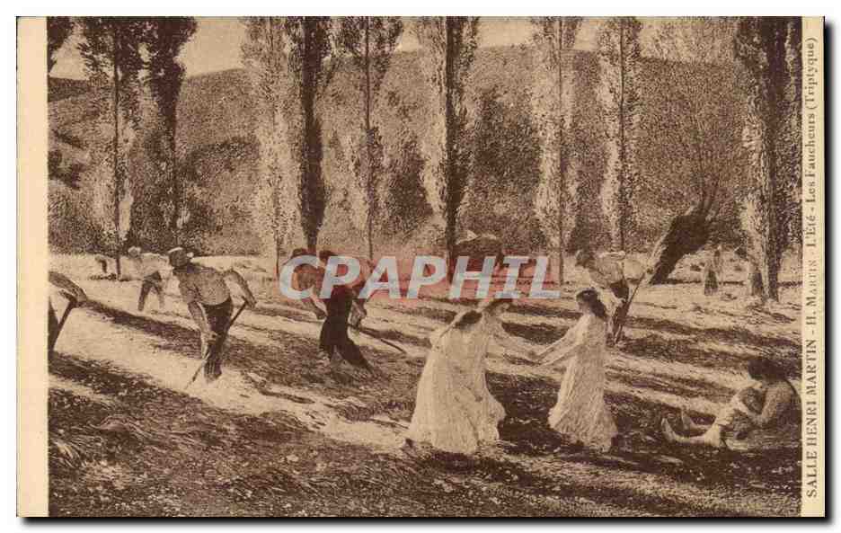 CPA Salle Henri Martin L'ete Les faucheurs 