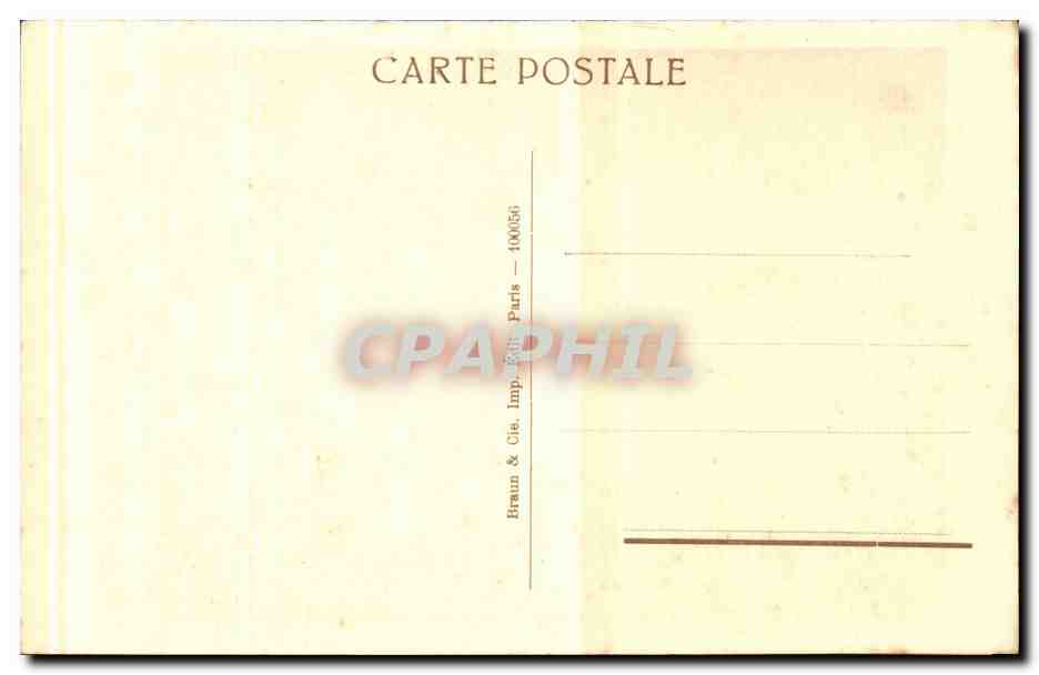 CPA Musee du Louvre Millet Le vanneur — Verso