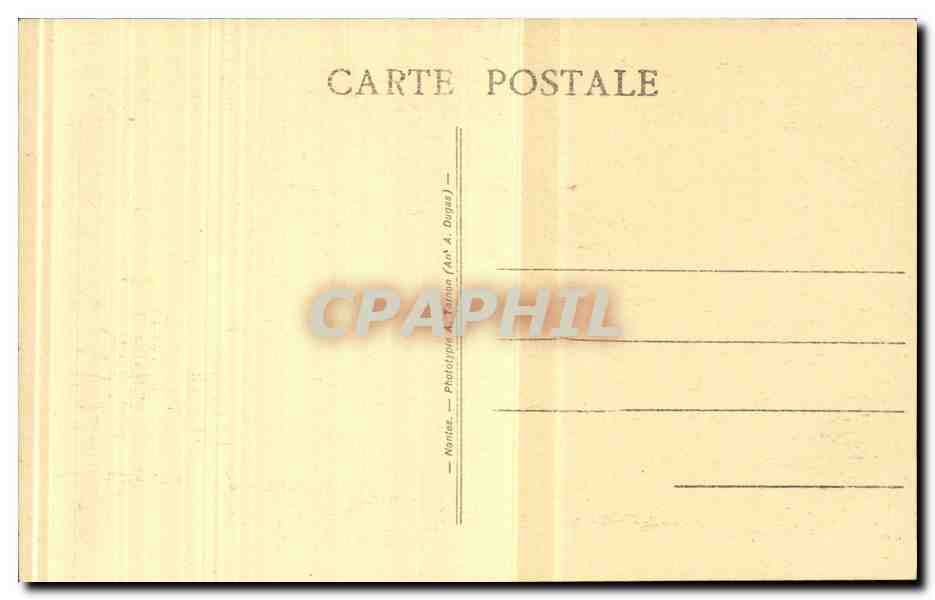 CPA Nantes Musee des Beaux Arts Ecole Francaise Paul Baudry Madeleine penitente — Verso
