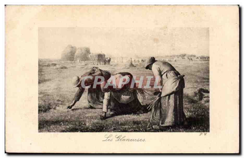 CPA Millet Les glaneuses