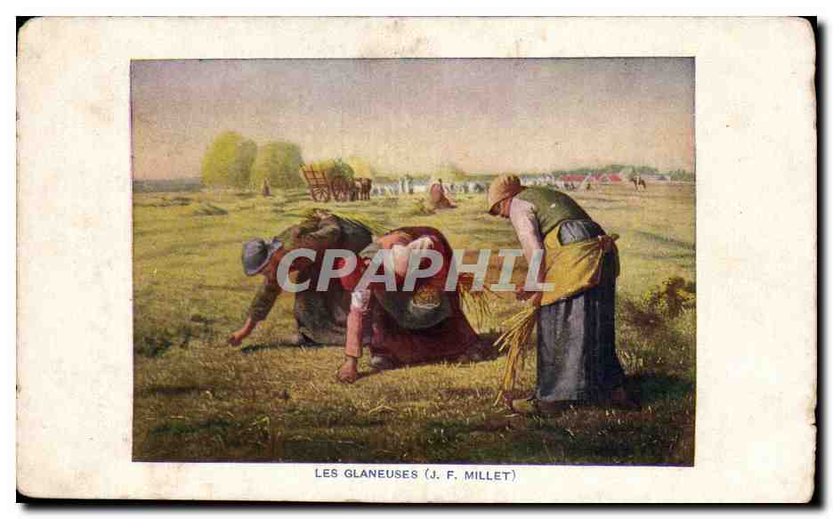 Les Glaneuses (J. F. Millet) — reproduction d'œuvre — Union Postale Universelle