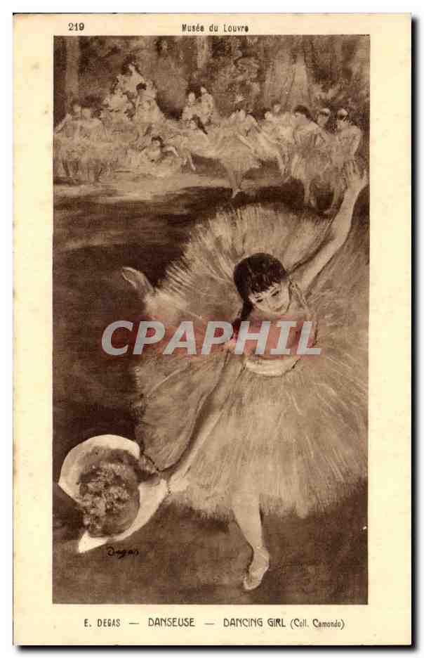 CPA Paris Musee du Louvre Degas Danseuse 