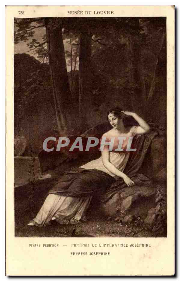 CPA Musee du Louvre Paris Pierre Prud'hon Portrait de l'imperatrice Josephine