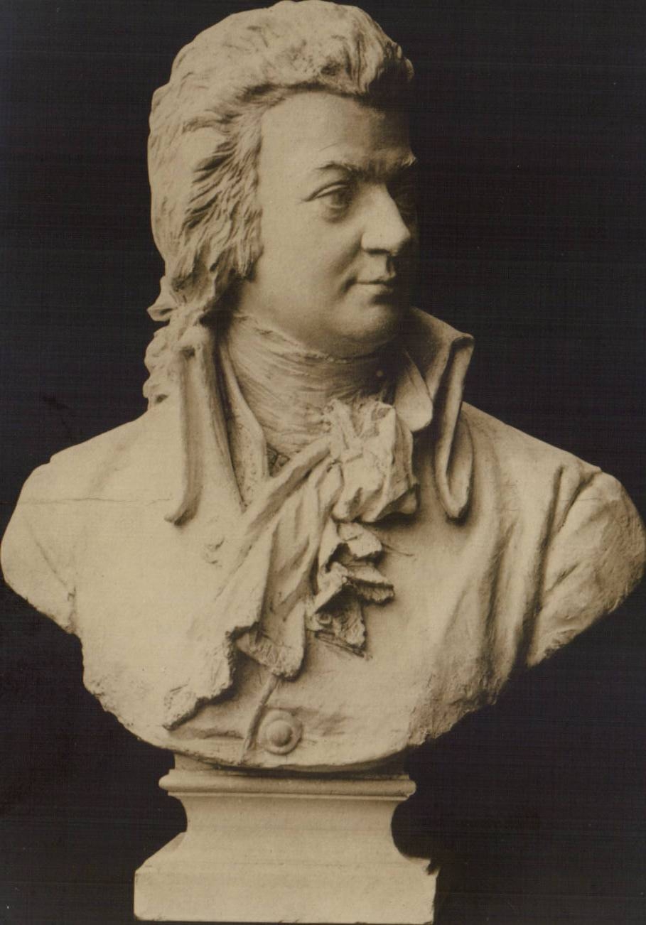 CPA Seffner's Mozart Bust Peter's music Library Bibliotheque