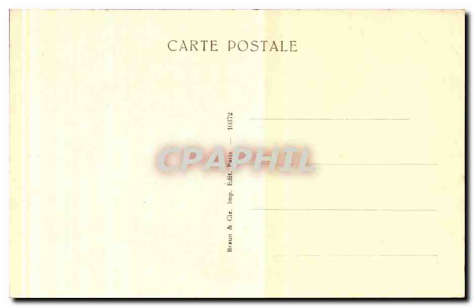 CPA Musee du Louvre Paris Greuze La cruche cassee — Verso