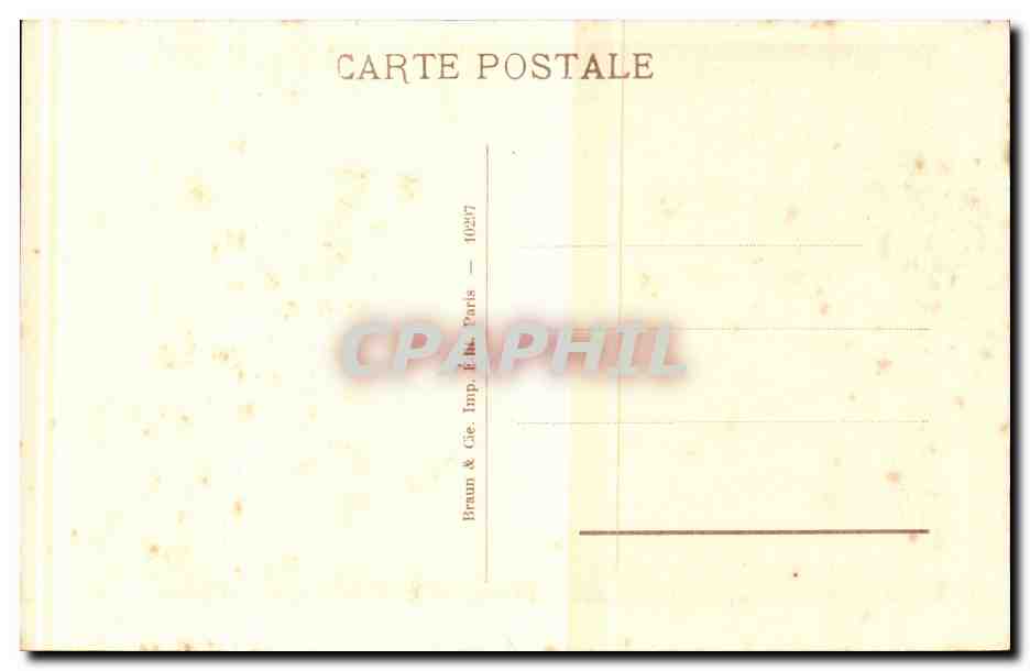 CPA Musee du Louvre Paris Fragonard L'etude — Verso