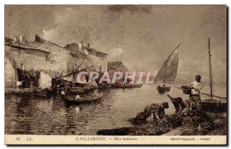 CPA Gagliardini Rive heureuse Petit Palais Paris
