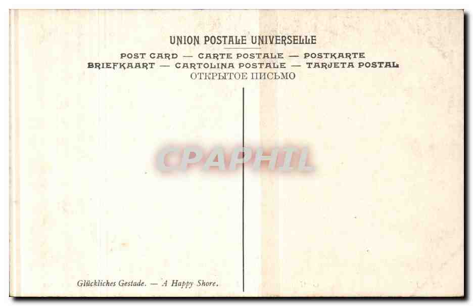 CPA Gagliardini Rive heureuse Petit Palais Paris — Verso