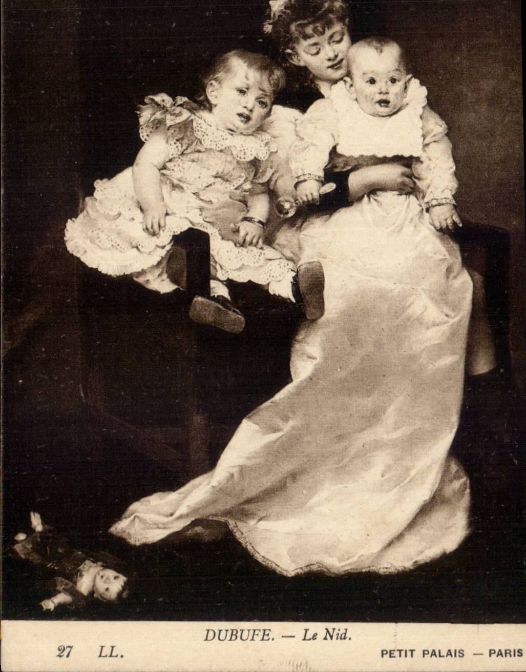 CPA Petit Palais Paris Dubufe Le nid
