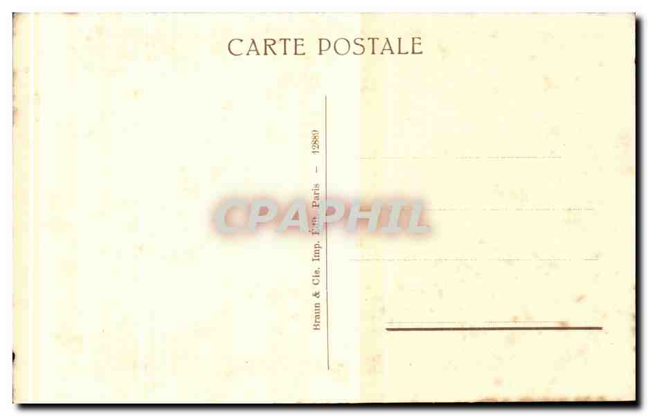 CPA Paris Musee du Louvre Meissonier Le poete — Verso