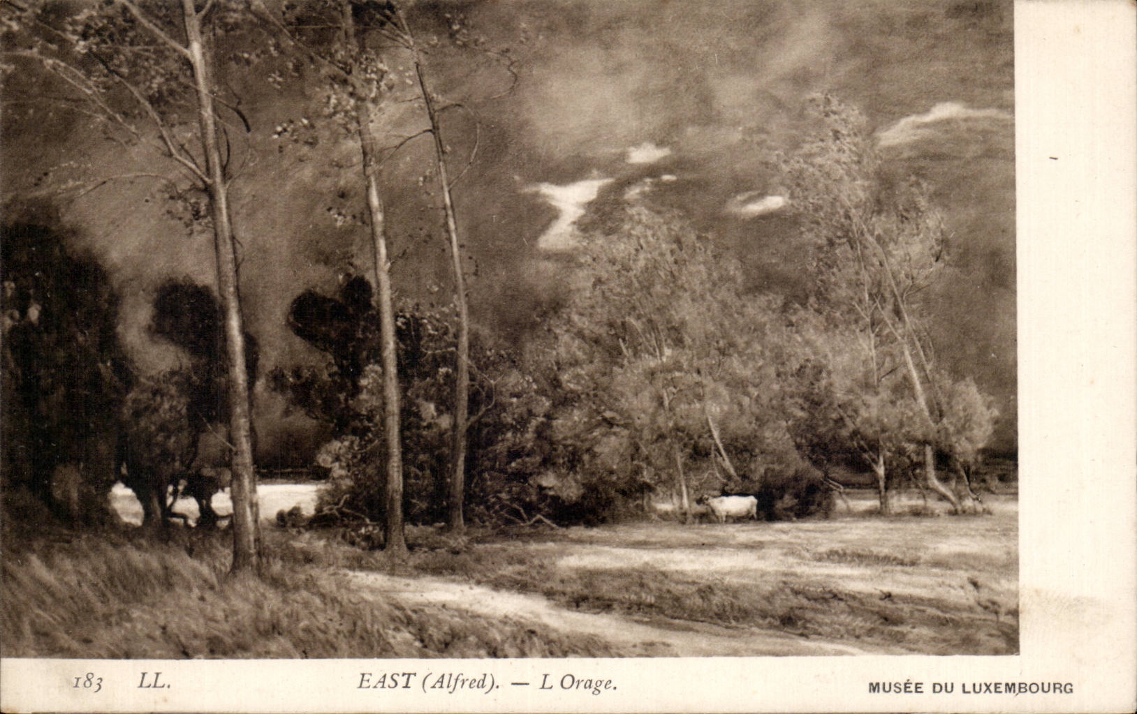 CPA East Alfred l'orage Musee du Luxembourg Paris 