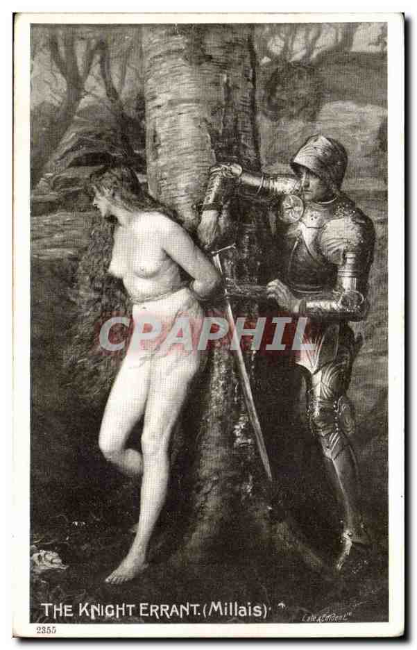 CPA The Knight errant Millais Chevalier