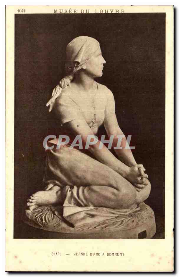 CPA Musee du Louvre Paris Chapu Jeanne d'arc a Domremy
