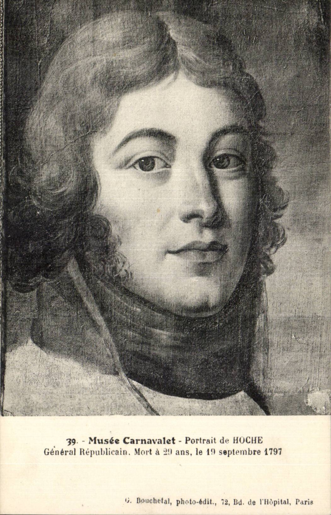 CPA Paris Musee Carnavalet Portrait de Hoche General republicain mort a 29 ans le 19 septembre 1797 Militaria