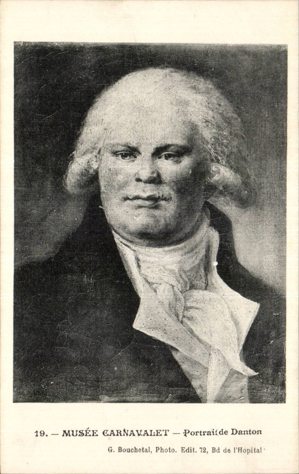 CPA Paris Musee Carnavalet Portrait de Danton Revolution Histoire