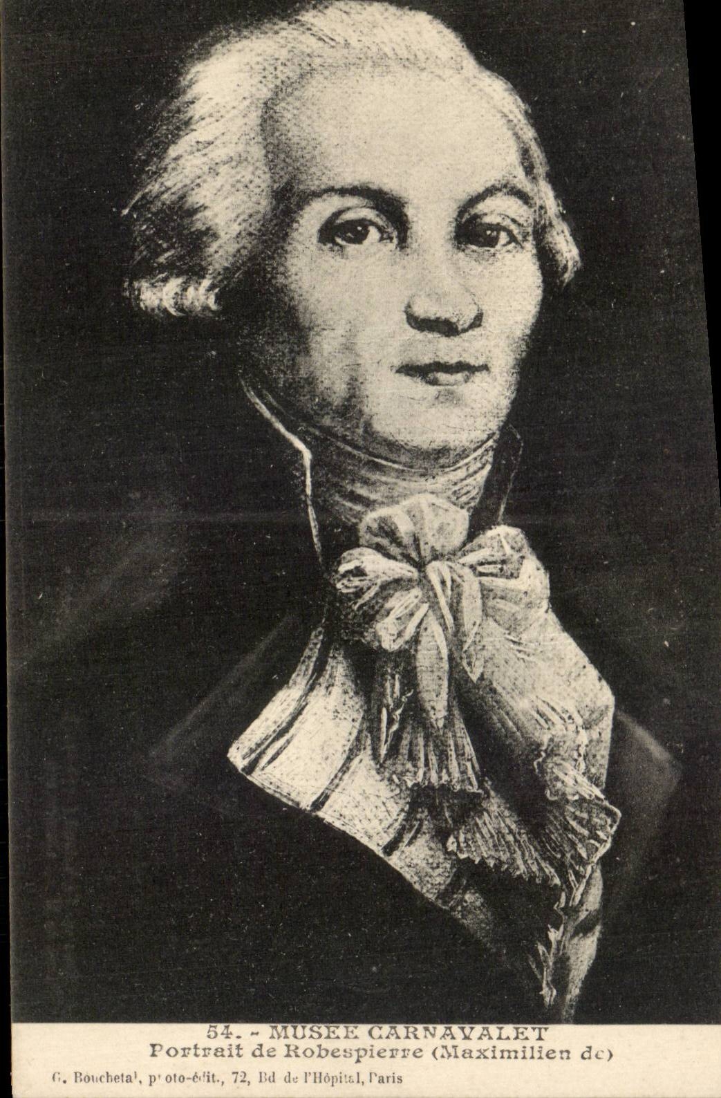 CPA Paris Musee Carnavalet Portrait de Robespierre Maximilien Revolution