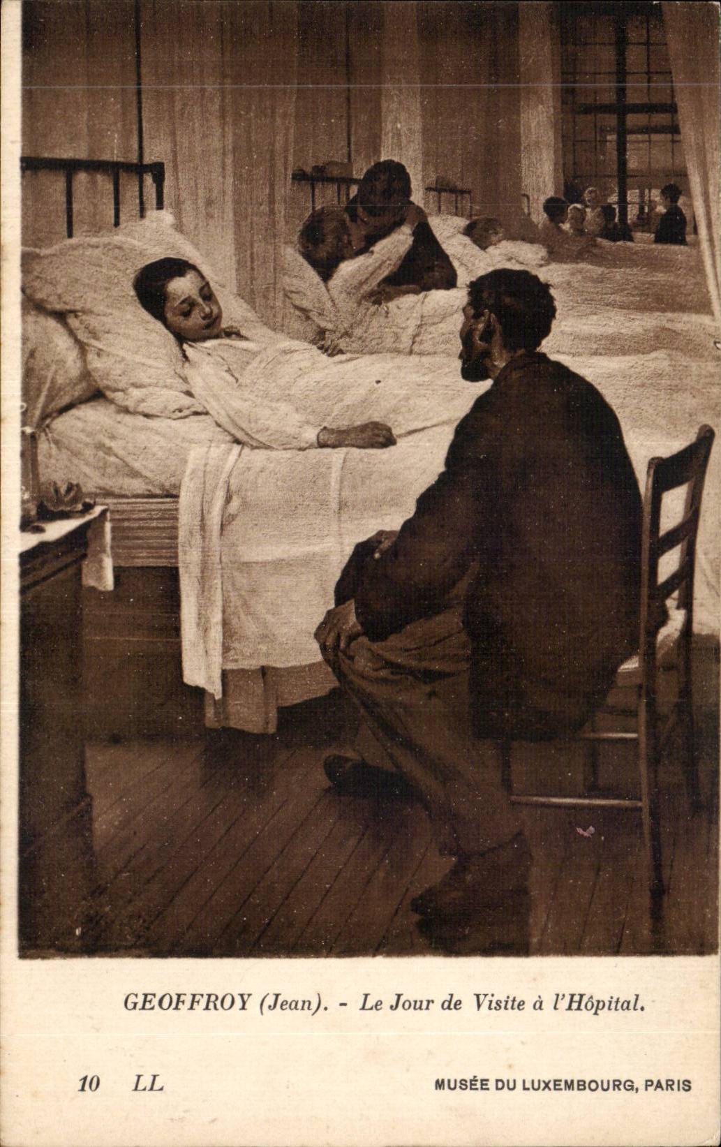 CPA Paris Musee du Luxembourg Geoffroy Le jour de la visite a l'hopital
