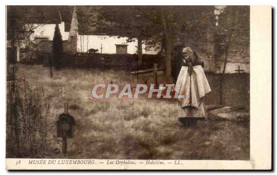 CPA Paris Musee du Luxembourg Les orphelins 