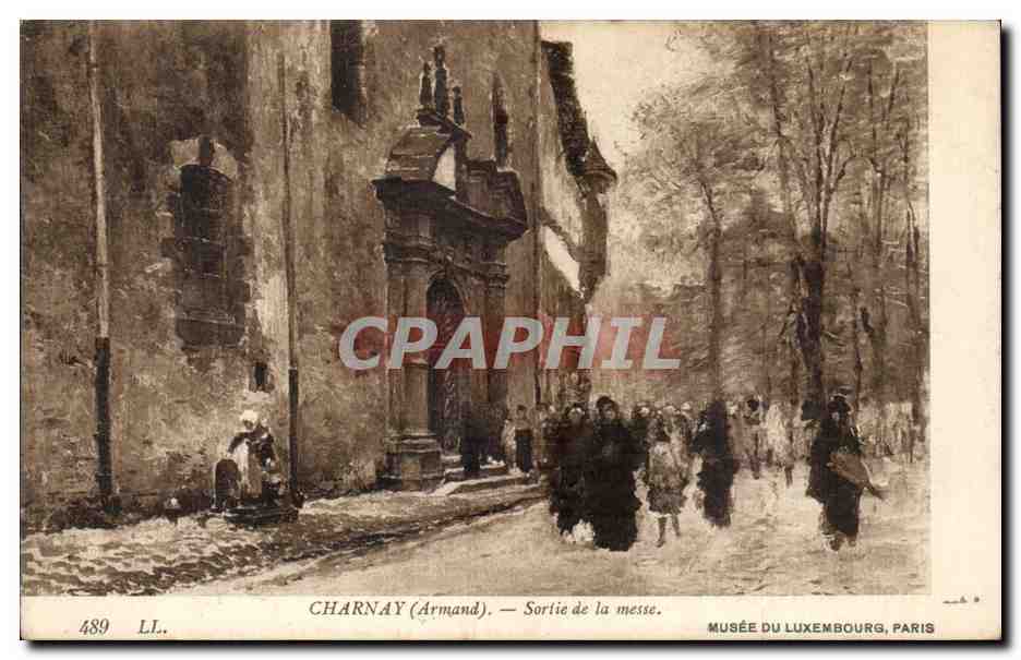 CPA Paris Musee du Luxembourg Charnay Sortie de la messe