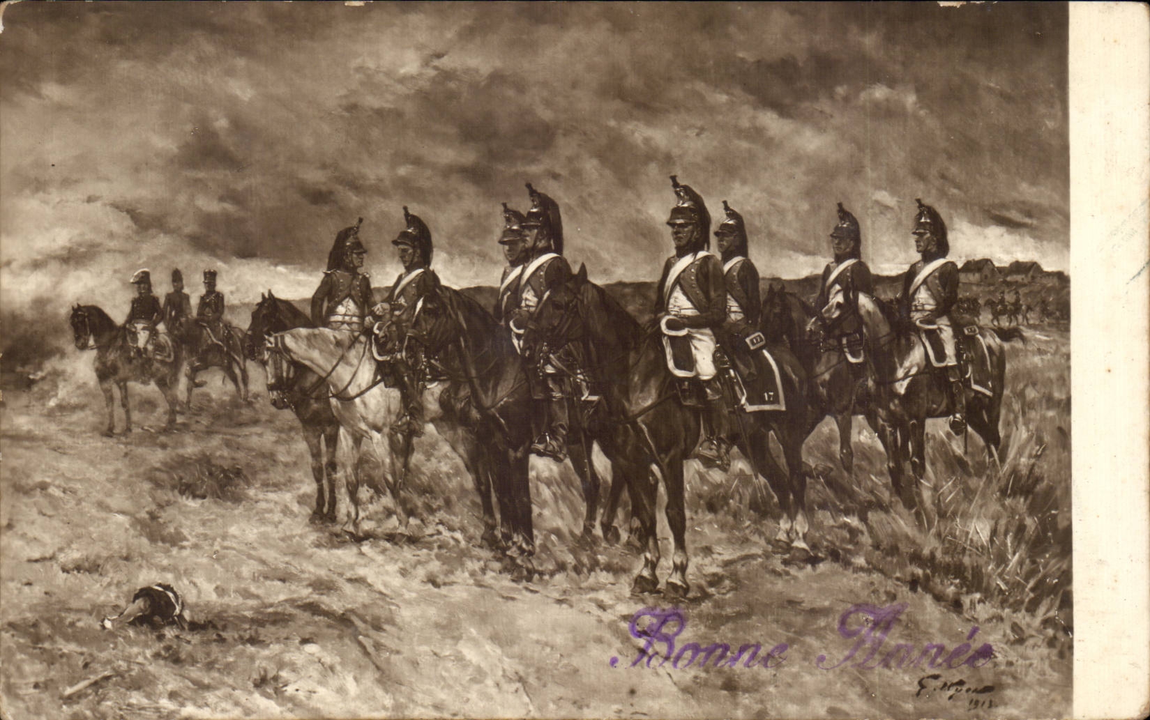 CPA Salons de Paris Hyons Le peloton d'escorte Militaria