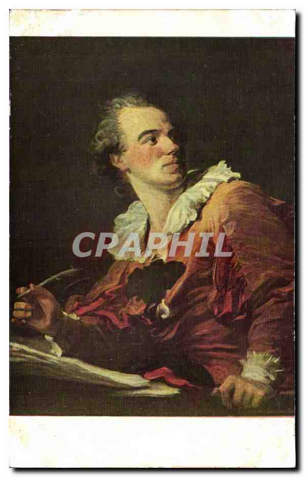 CPA Paris Musee du Louvre Fragonard L'inspiration