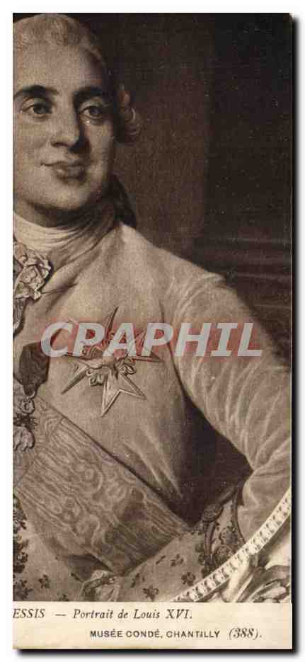 CPA Musee de Conde Chantilly Duplessis Portrait de Louis XVI