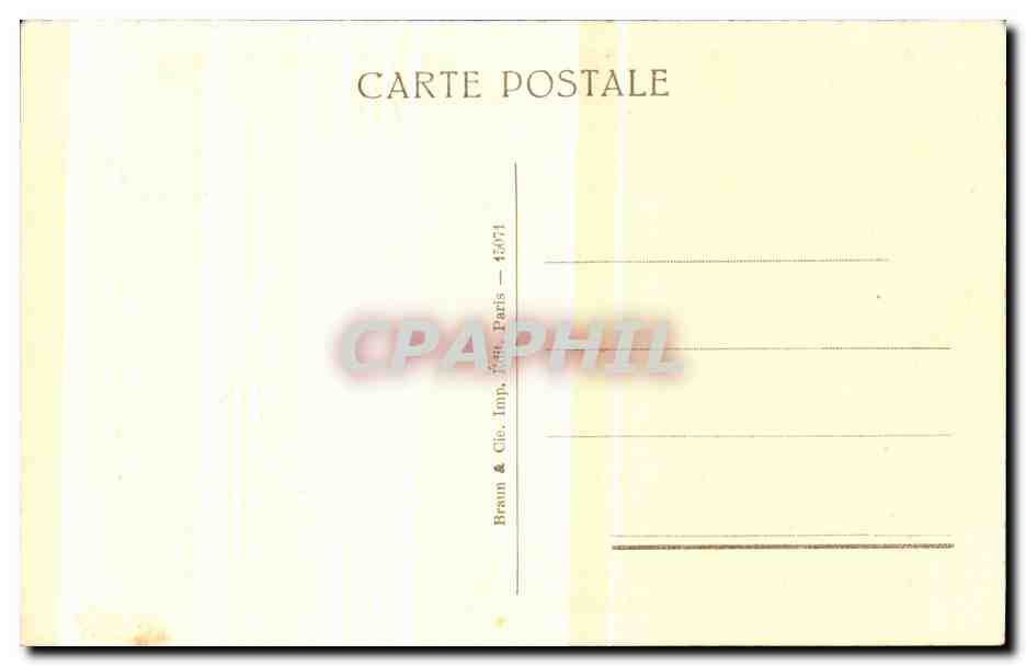 CPA Millet Portrait  — Verso