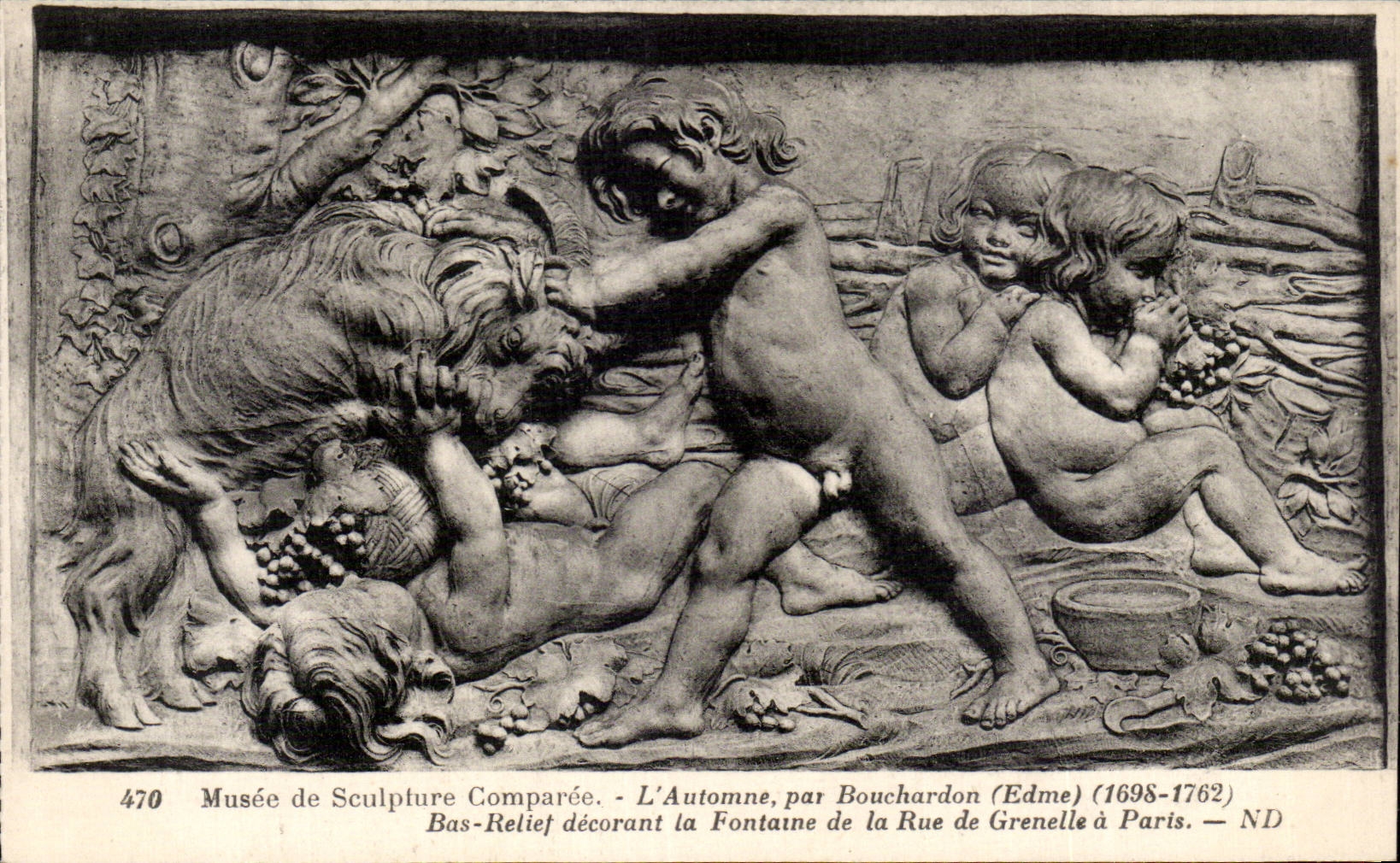 CPA Musee de sculpture comparee L'automne par Bouchardon Edme 1698 1762