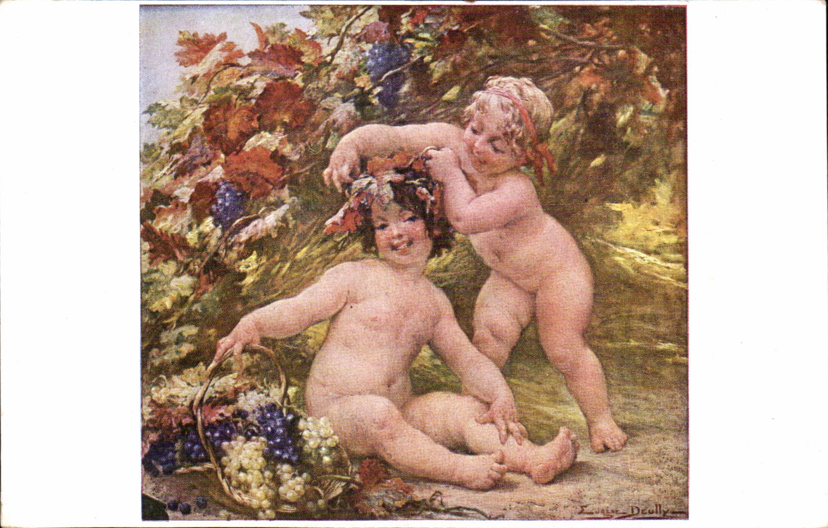 CPA Deully Dans les vignes 