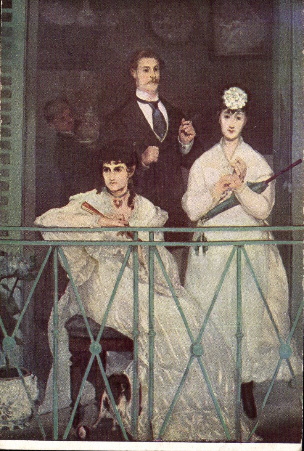 CPA Fantaisie Manet 1832 1883 Le balcon 