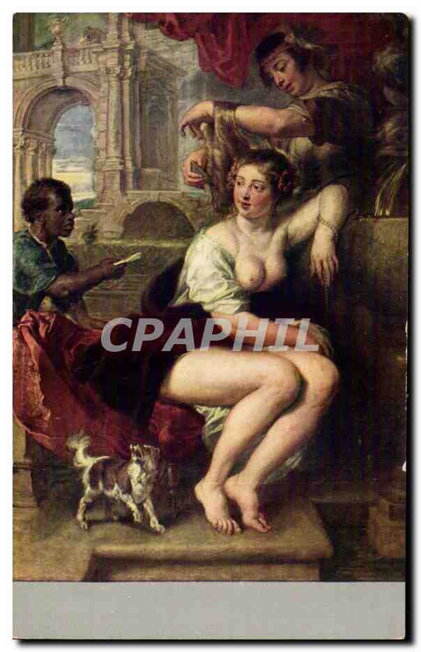 Bathsheba au Springbroommon — Gal. 24, P.P. Rubens — éditeur: Bodenmiller & Sohne, Dresden