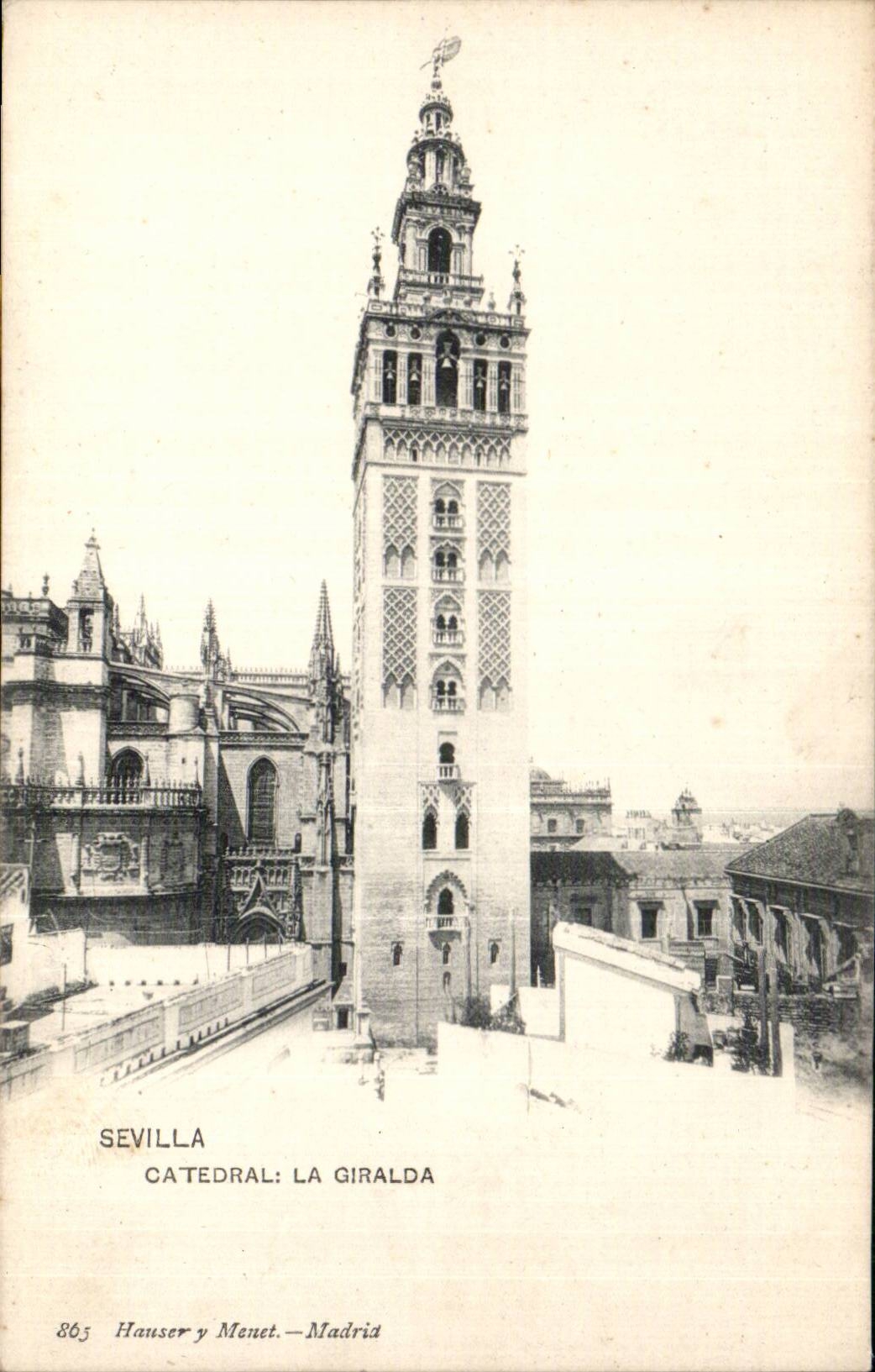 CPA Espagne Spain Espana Sevilla Catedral La Giralda