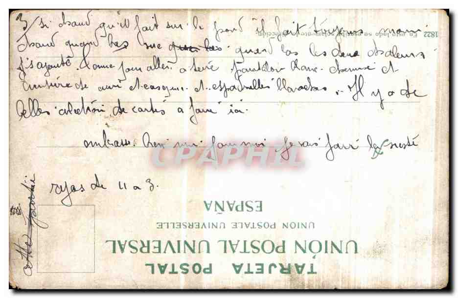 CPA Espagne Spain Espana Tenerife Dragon tree — Verso