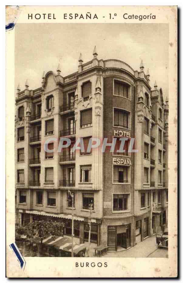 CPA Espagne Spain Espana Burgos Hotel Espana 1e categoria