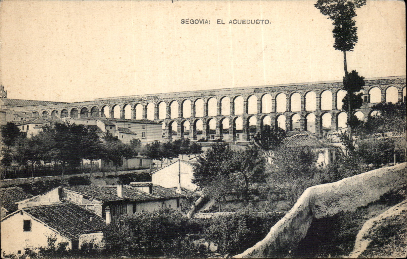 CPA Espagne Spain Espana Segovia El Acueducto