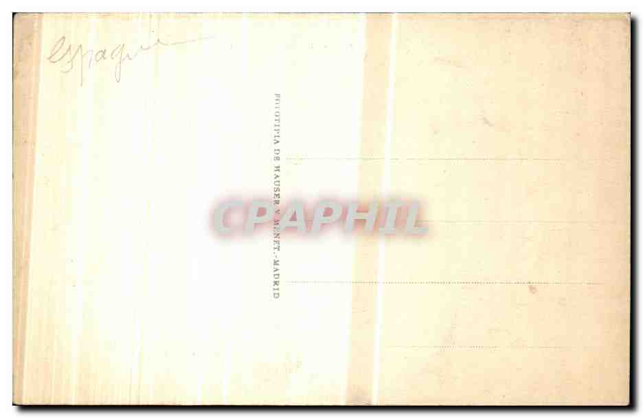 CPA Espagne Spain Espana Segovia El Acueducto — Rückseite