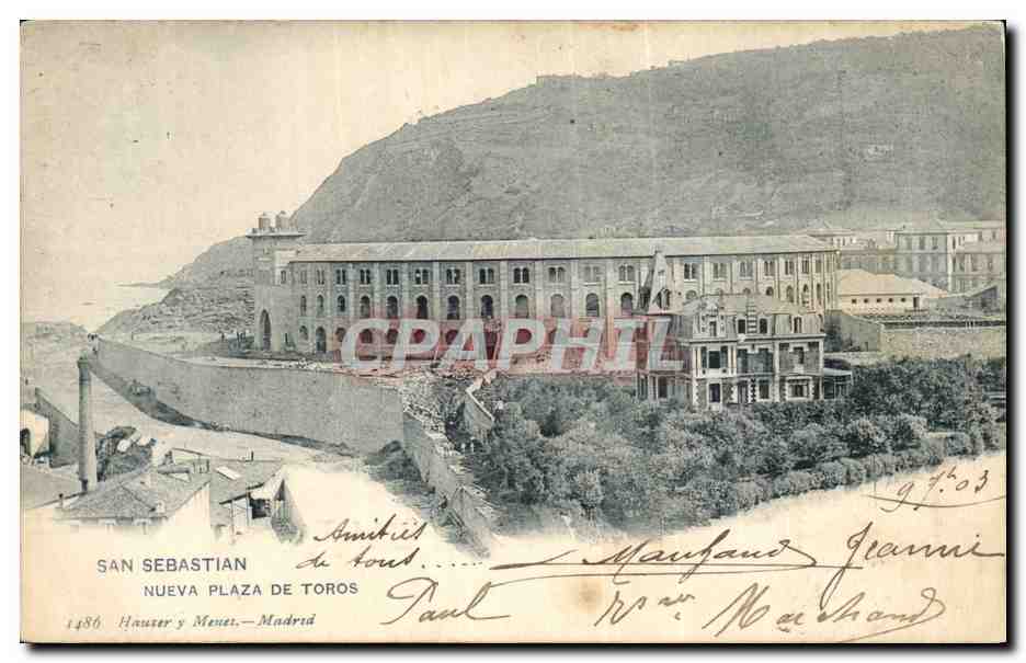 San Sebastián — Nueva Plaza de Toros — Hauser y Menut, n° 1486