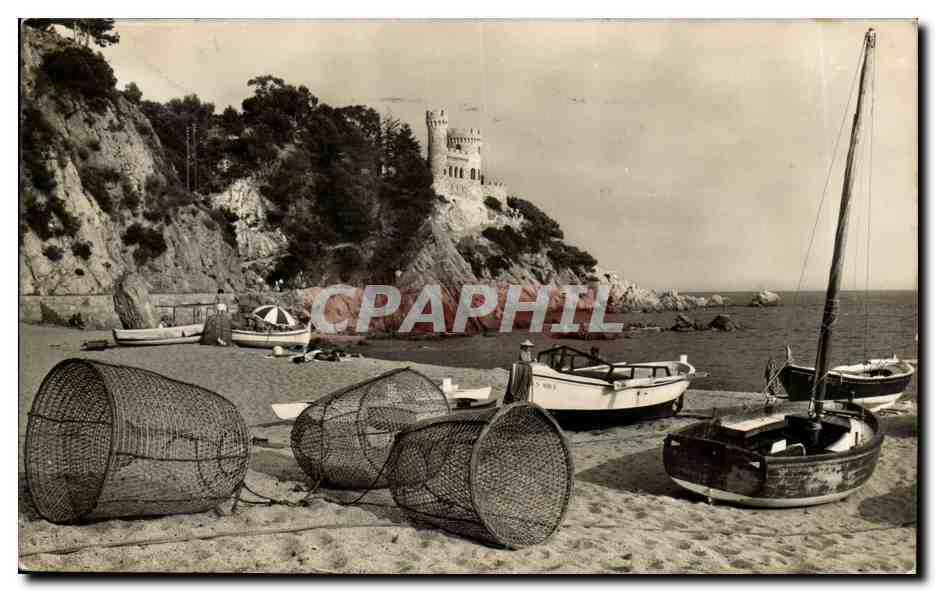 CPA Espagne Espana Spain Costa Brava Lloret de Mar Playa Bernat