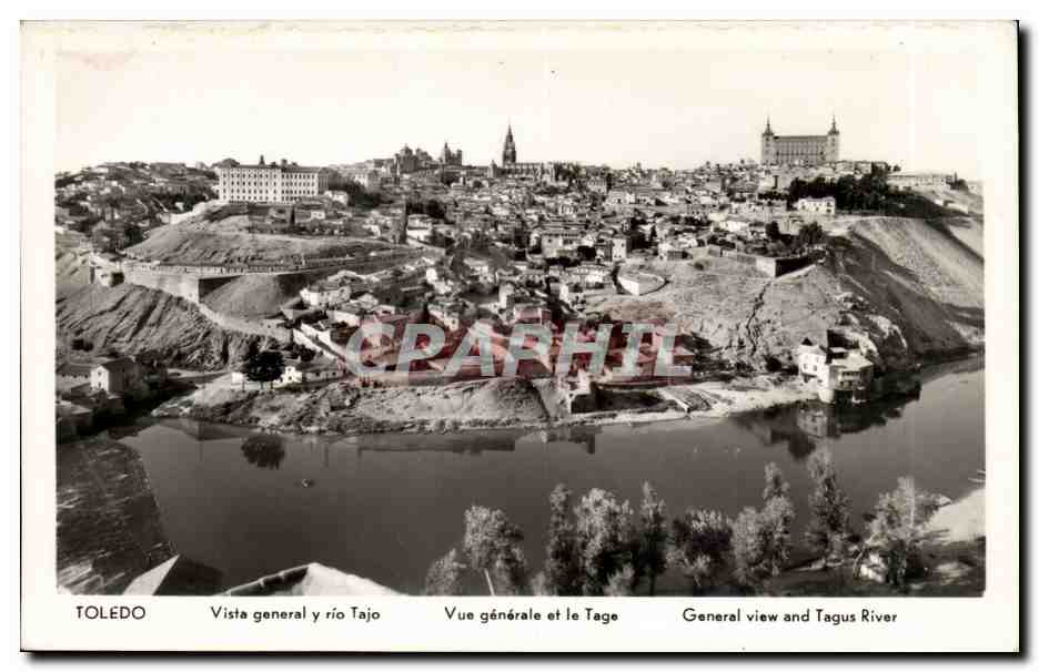 CPSM Espagne Espana Spain Toledo Vista general y rio Tajo