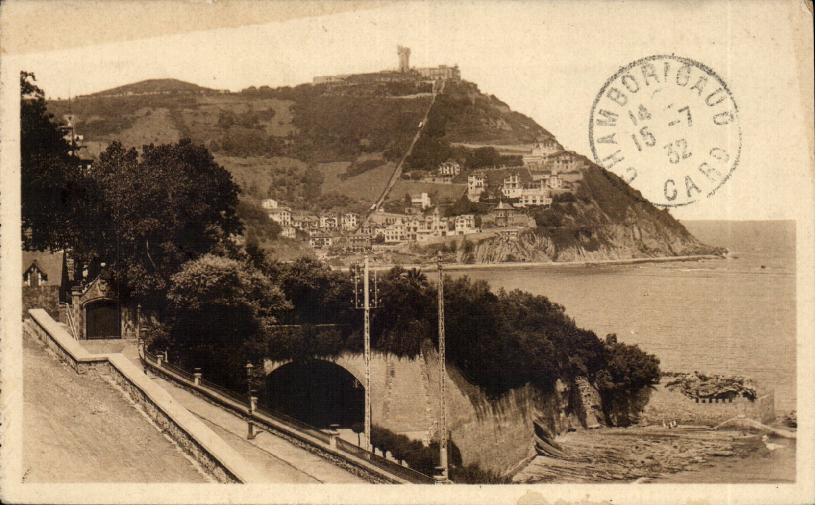 CPSM Espagne Espana Spain San Sebastian Monte Igueldo