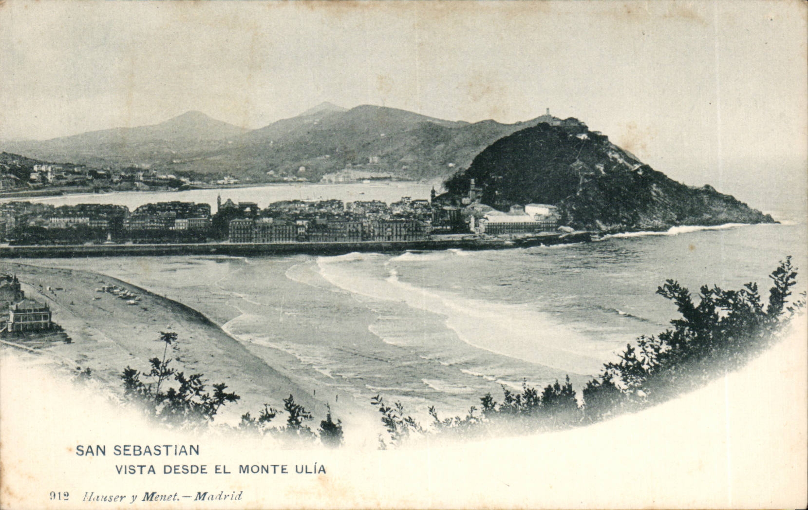 CPSM Espagne Espana Spain San Sebastian Vista Desde el Monte Ulia