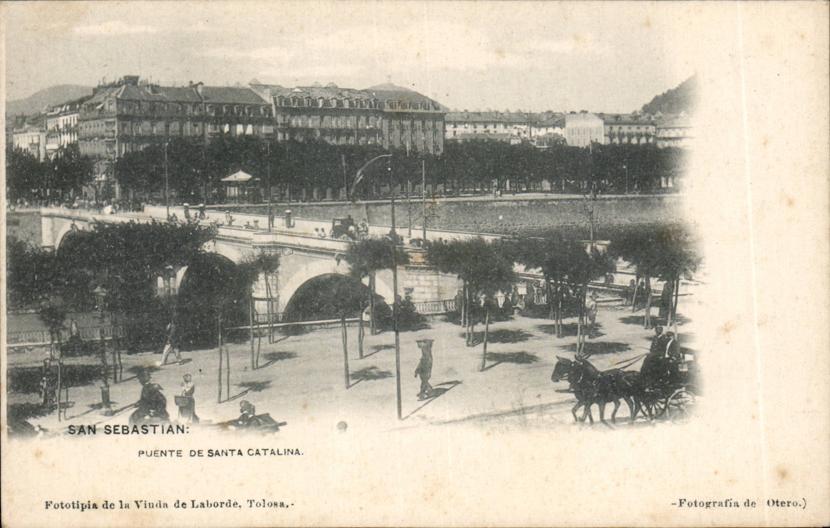CPSM Espagne Espana Spain San Sebastian Puente de Santa Catalina